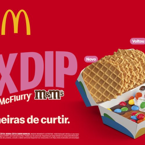 O verão chegou com tudo, e o McDonald’s tem a solução perfeita para refrescar: a nova sobremesa MixDip M&M’S