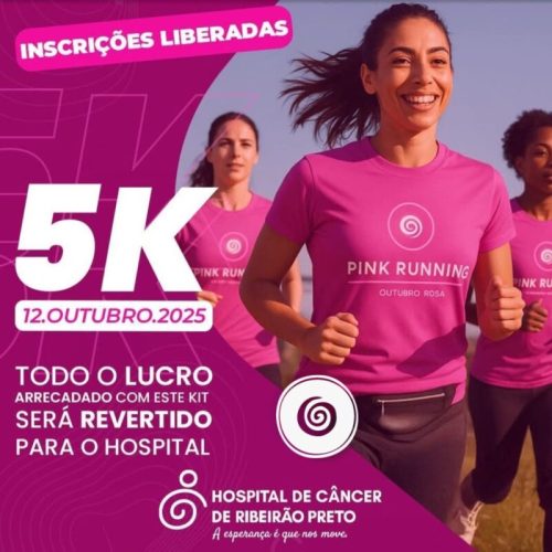 Ribeirão Preto recebe a Pink Running 2025 no dia 12/10 com programação para toda a família