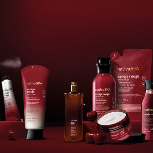 O Boticário apresenta Nativa SPA Cereja Rouge, nova linha que garante pele comprovadamente mais macia e irresistível