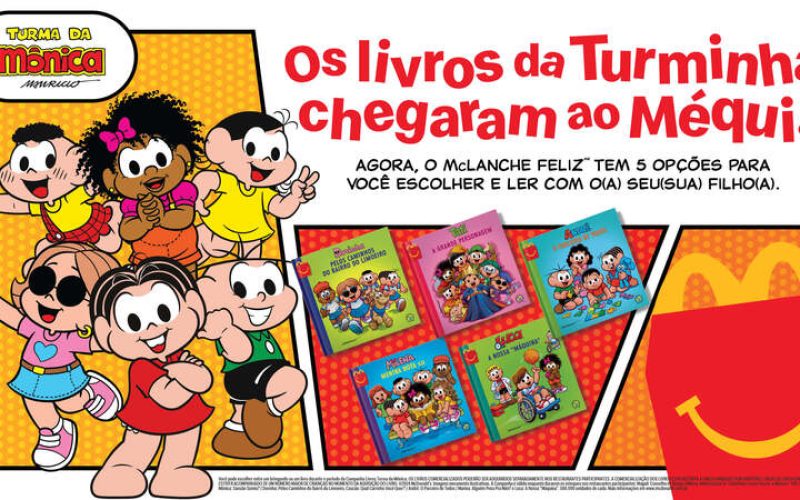 McLanche Feliz e Turma da Mônica se unem para incentivar leitura e inclusão entre crianças de todo o Brasil