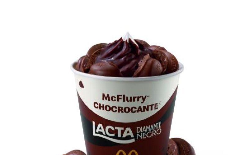 Méqui + Lacta: McDonald’s apresenta McFlurry inédito, com calda chocrocante e Diamante Negro®