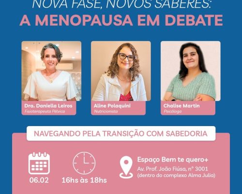 A menopausa em debate: um encontro para esclarecer dúvidas e promover a saúde