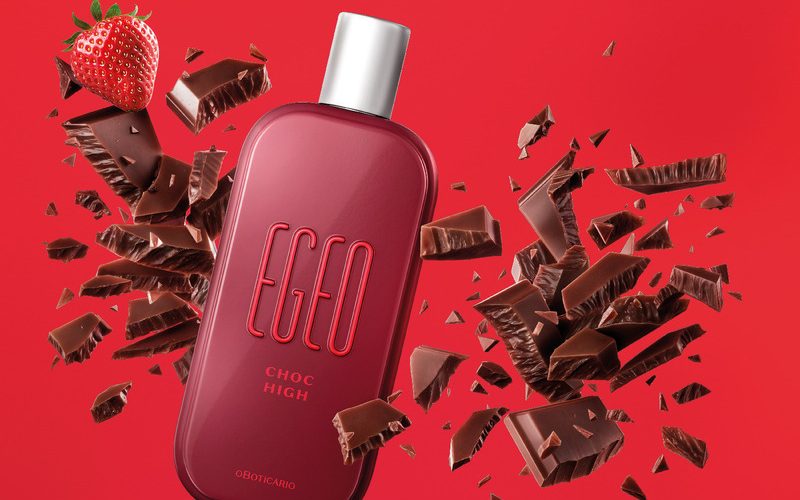 O Boticário apresenta EGEO Choc High, nova fragrância da linha Choc, que combina notas do chocolate com o azedinho do morango