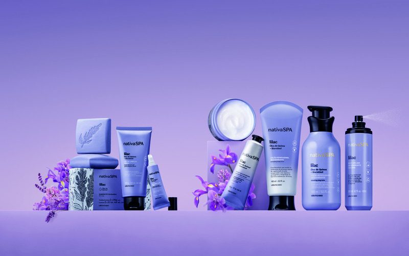Em composição de flores delicadas e na máxima potência do exclusivo óleo de quinoa, o Boticário expande portfólio com Nativa SPA Lilac