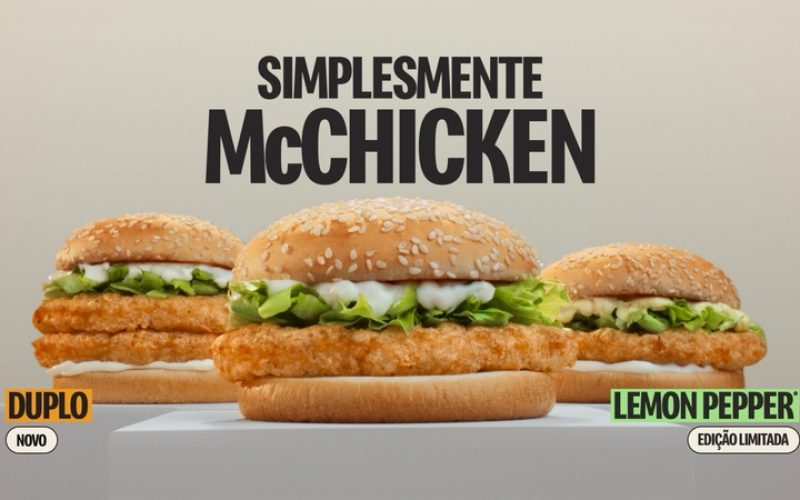 Simplesmente arte: McChicken Duplo e Lemon Pepper são os novos membros da família McChicke