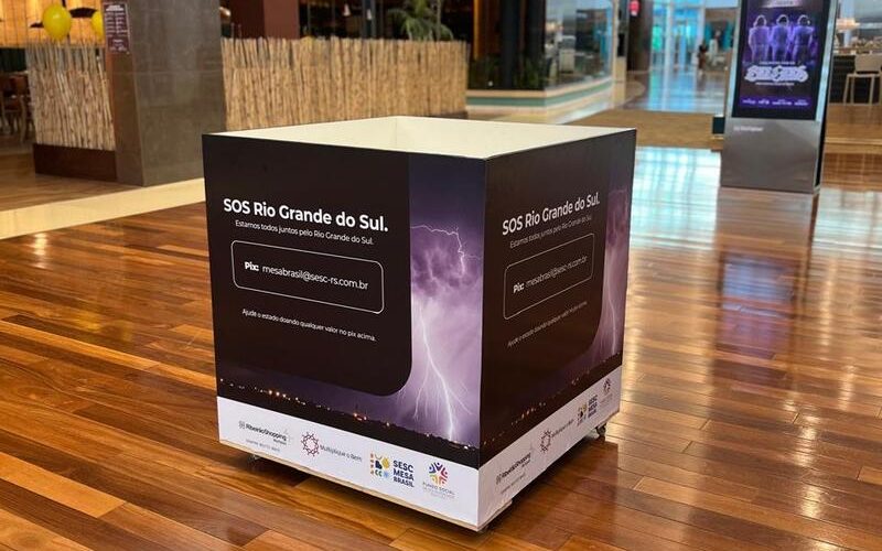 Ribeirão Shopping recebe doações para as vítimas das chuvas no Rio Grande do Sul