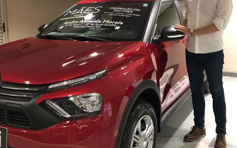 Morador de Brasília é contemplado na campanha de Mães do Shopping Santa Úrsula e leva para casa o novo Citroën C3 Aircross