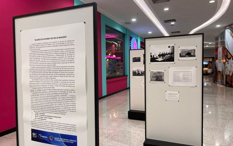ShoppingSantaÚrsula recebe exposição comemorativa aos 68 anos do Hospital das Clínicas de Ribeirão Preto