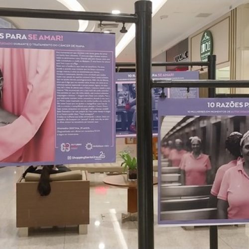 Exposição gratuita no ShoppingSantaÚrsula traz a temática do autocuidado e homenageia mulheres que enfrentam o câncer