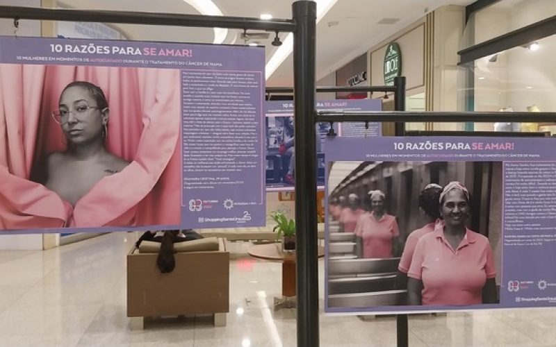 Exposição gratuita no ShoppingSantaÚrsula traz a temática do autocuidado e homenageia mulheres que enfrentam o câncer
