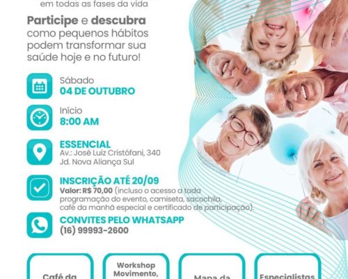 I Encontro da Longevidade 2025 promove movimento, saúde e bem-estar no mês do Dia Internacional da Pessoa Idosa