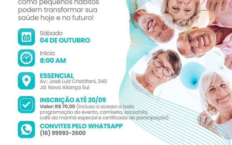 I Encontro da Longevidade 2025 promove movimento, saúde e bem-estar no mês do Dia Internacional da Pessoa Idosa