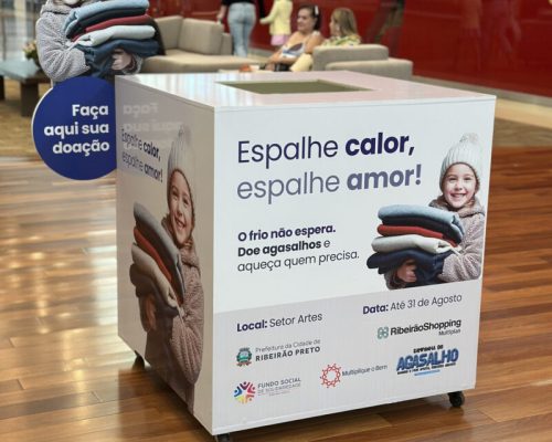 Campanha do Agasalho do RibeirãoShopping segue até 31 de agosto