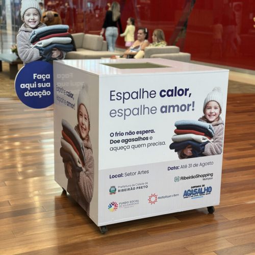 Campanha do Agasalho do RibeirãoShopping segue até 31 de agosto