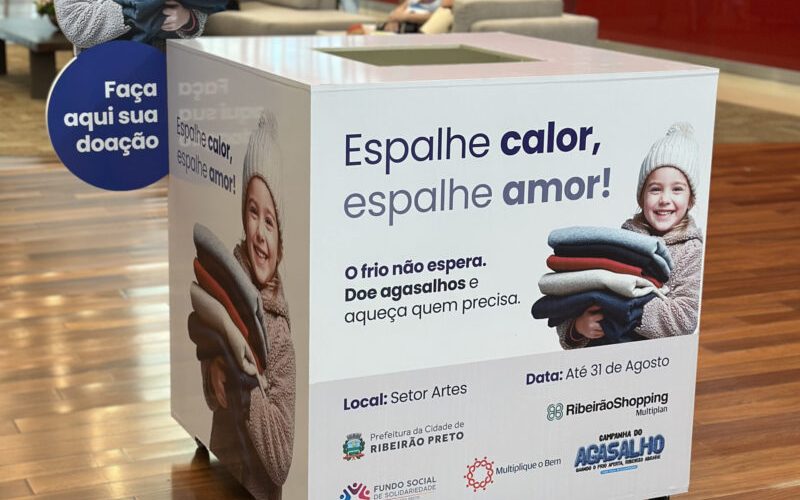 Campanha do Agasalho do RibeirãoShopping segue até 31 de agosto