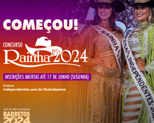Concurso para Rainha da Festa do Peão de Barretos 2024 tem inscrições abertas