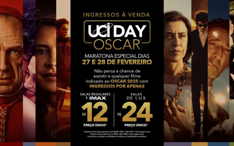 UCI Day Oscar: maratona traz “Duna: Parte Dois” e “O Brutalista” em IMAX, “Ainda Estou Aqui” e mais filmes indicados por R$12