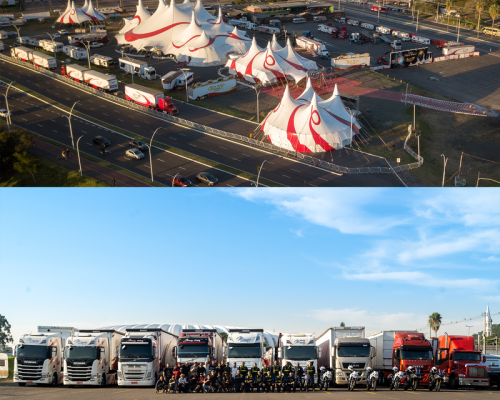 Comboio do Mirage Circus chega a Ribeirão Preto