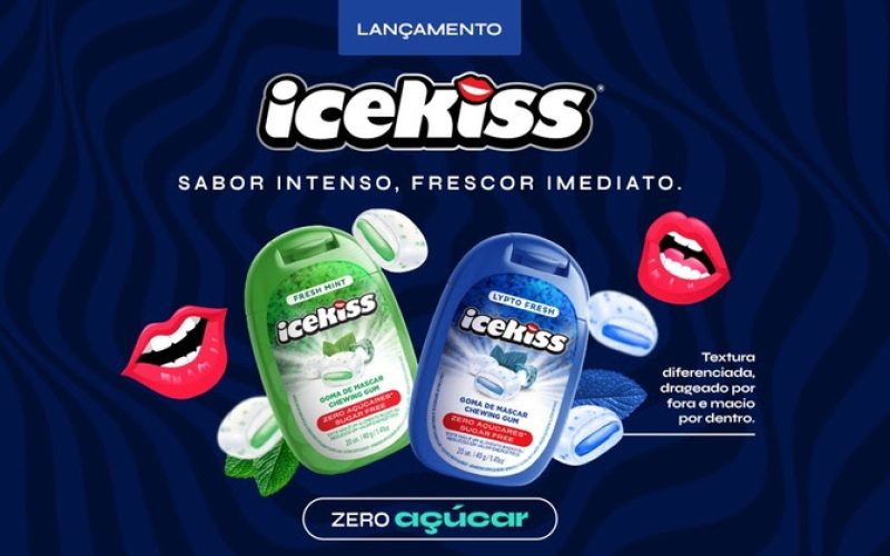 De olho no avanço do zero açúcar, Icekiss lança goma de mascar e amplia atuação no mercado de candies 