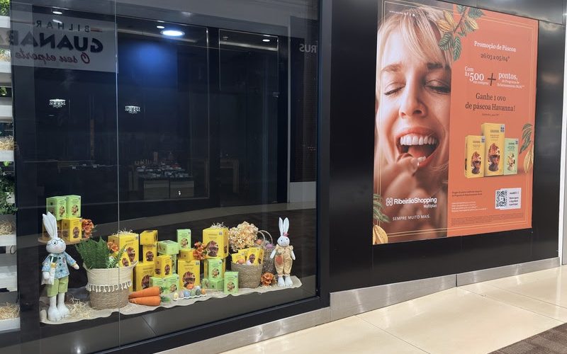 Consumo de chocolate segue em alta e inspira ação de Páscoa no RibeirãoShopping