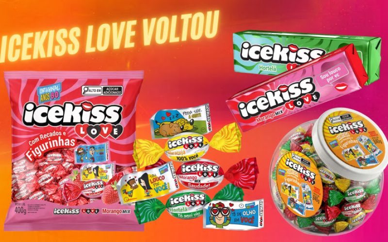 Icekiss aposta na nostalgia com a volta dos recadinhos nas balas que fizeram sucesso nas décadas de 80 e 90