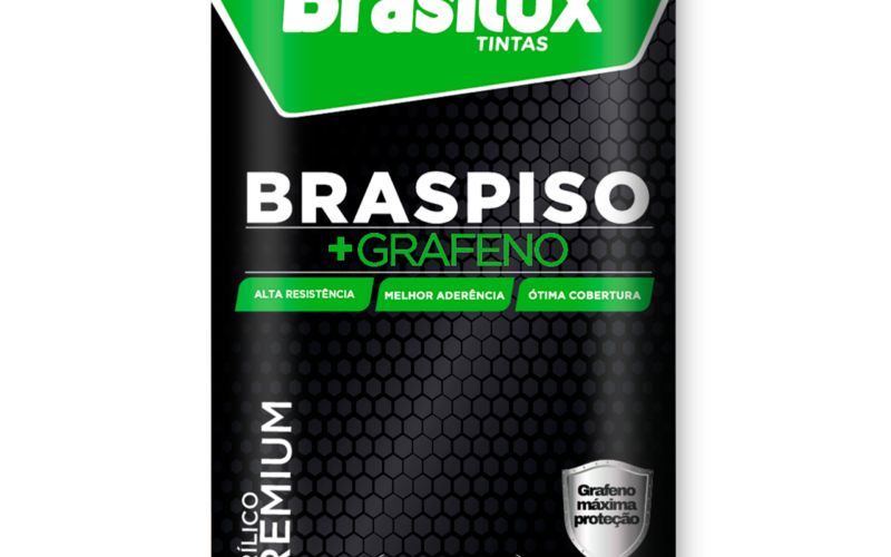 Brasilux relança Tinta Piso com tecnologia de Grafeno