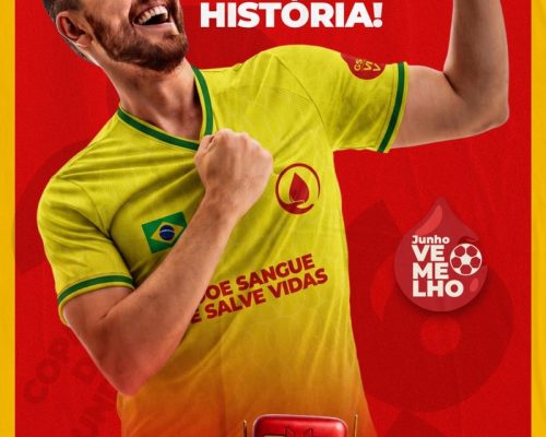 Junho Vermelho: campanha do GSH Banco de Sangue convoca população para “entrar em campo pela vida”