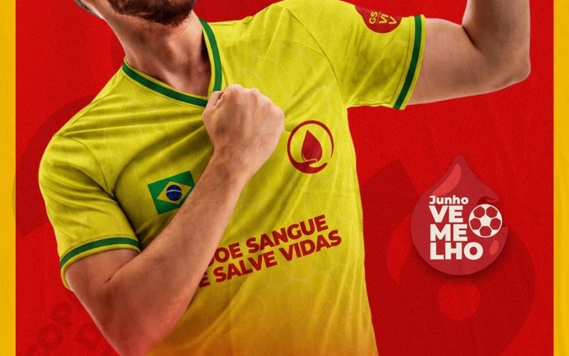 Junho Vermelho: campanha do GSH Banco de Sangue convoca população para “entrar em campo pela vida”
