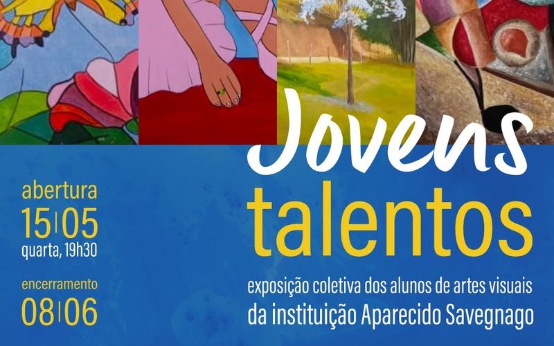 Exposição coletiva “Jovens Talentos” traz artes de alunos da Instituição Aparecido Savegnago
