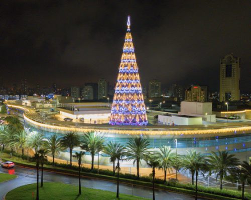 Símbolo do Natal em Ribeirão Preto e região, árvore gigante do RibeirãoShopping já anuncia a chegada das celebrações de final de ano