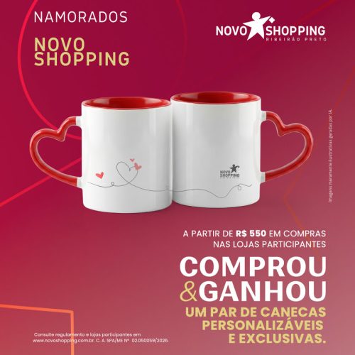 Novo Shopping lança campanha de Dia dos Namorados para aquecer os corações apaixonados
