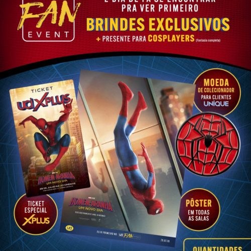UCI divulga brindes especiais para estreia de “Homem-Aranha: Um Novo Dia”