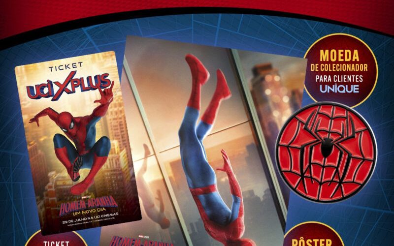 UCI divulga brindes especiais para estreia de “Homem-Aranha: Um Novo Dia”