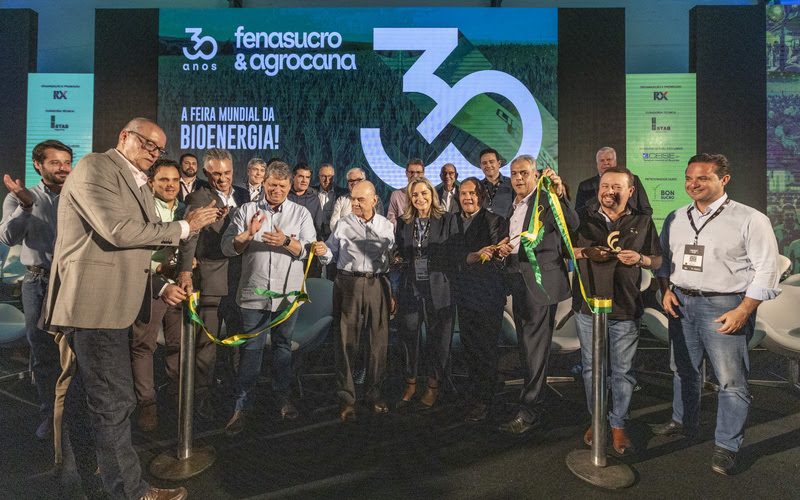  “As respostas que o mundo precisa para a descarbonização estão aqui”, declarou o governador Tarcísio de Freitas na abertura da 30ª Fenasucro & Agrocana
